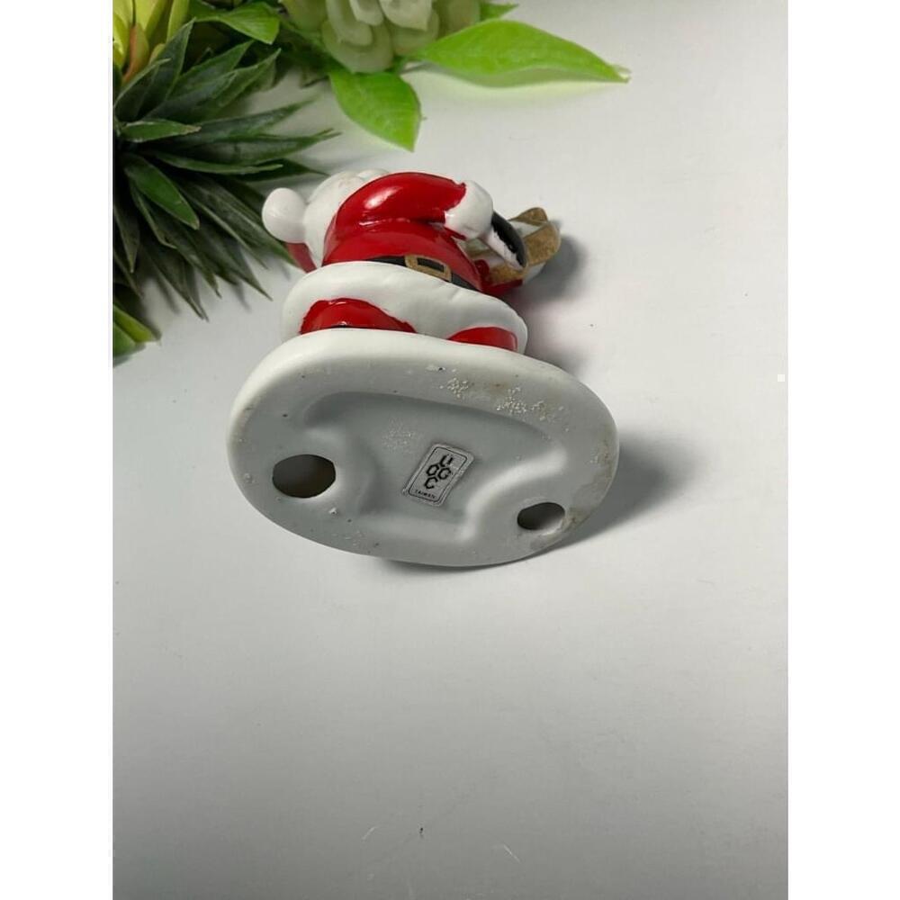 Porcelain Santa with Harp - Picture 6 of 6